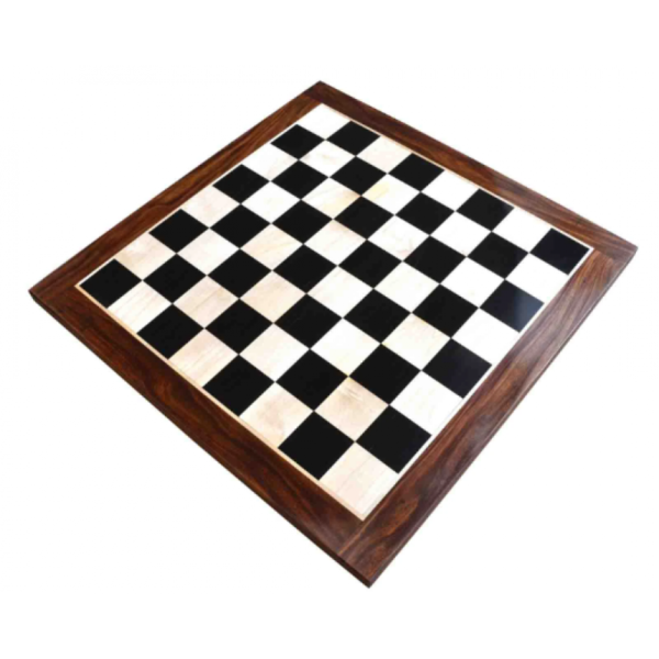 EBONY FLAT CHESS BOARD 21″